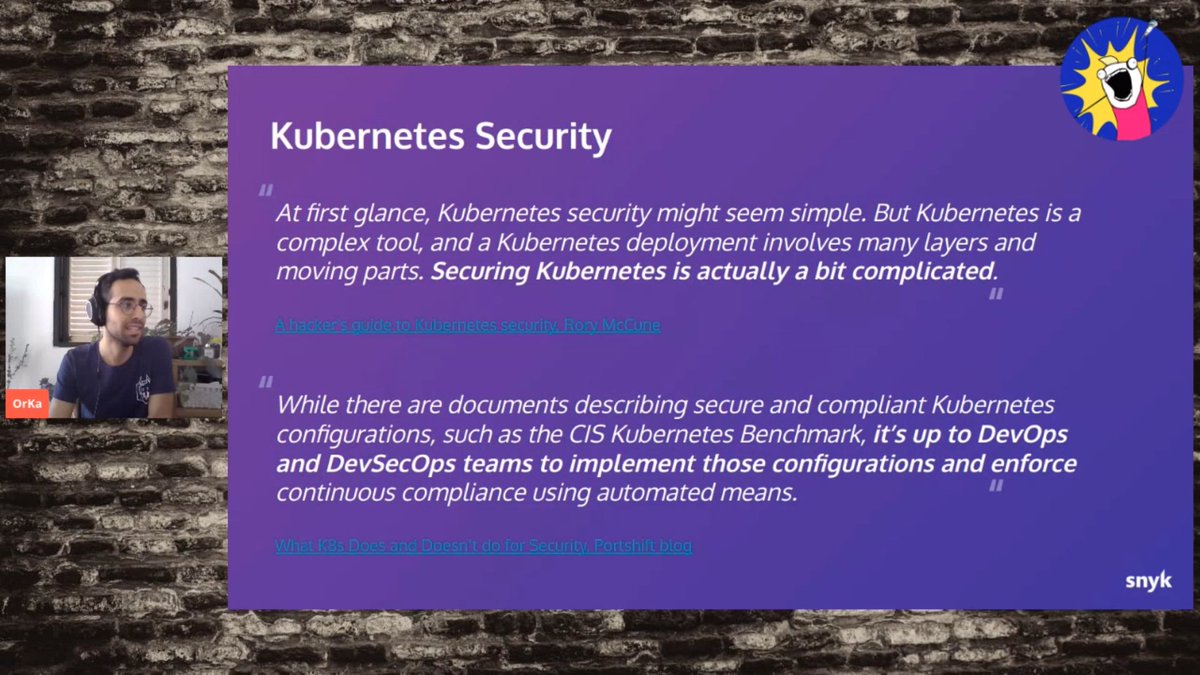 ttarczynski's tweet image. &quot;Hack my mis-configured Kubernetes&quot; by @orka01 at #allthetalks