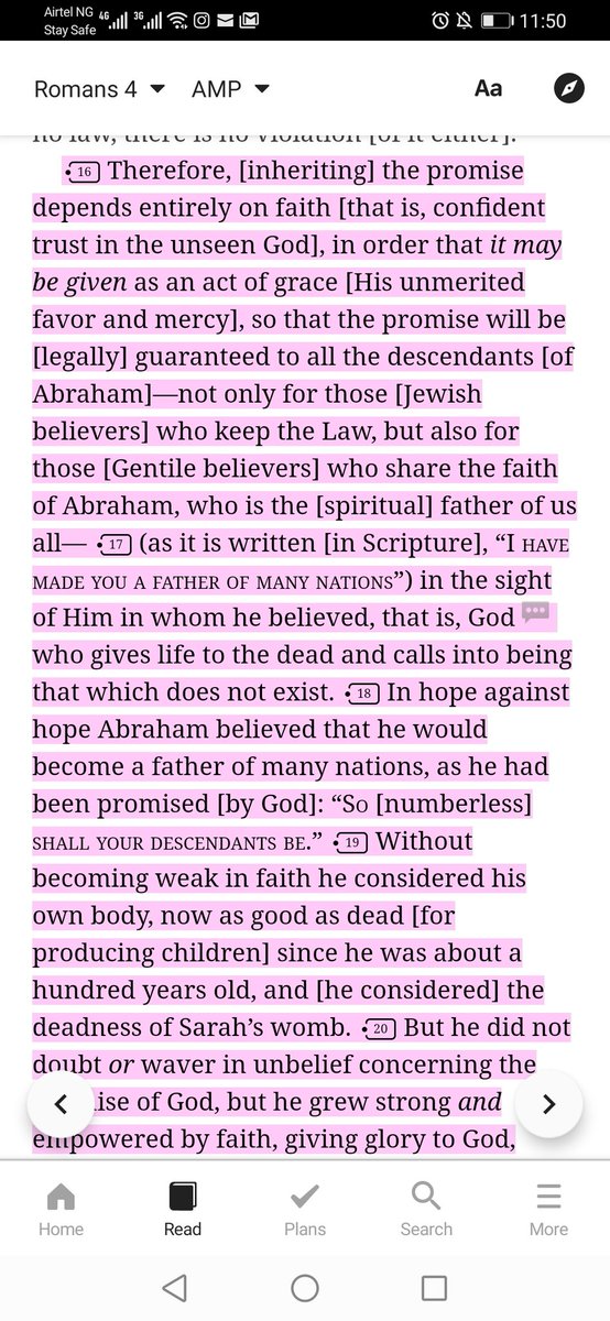 These scriptures below shows us how Abraham believed God and His faith was credited to him for righteousness...