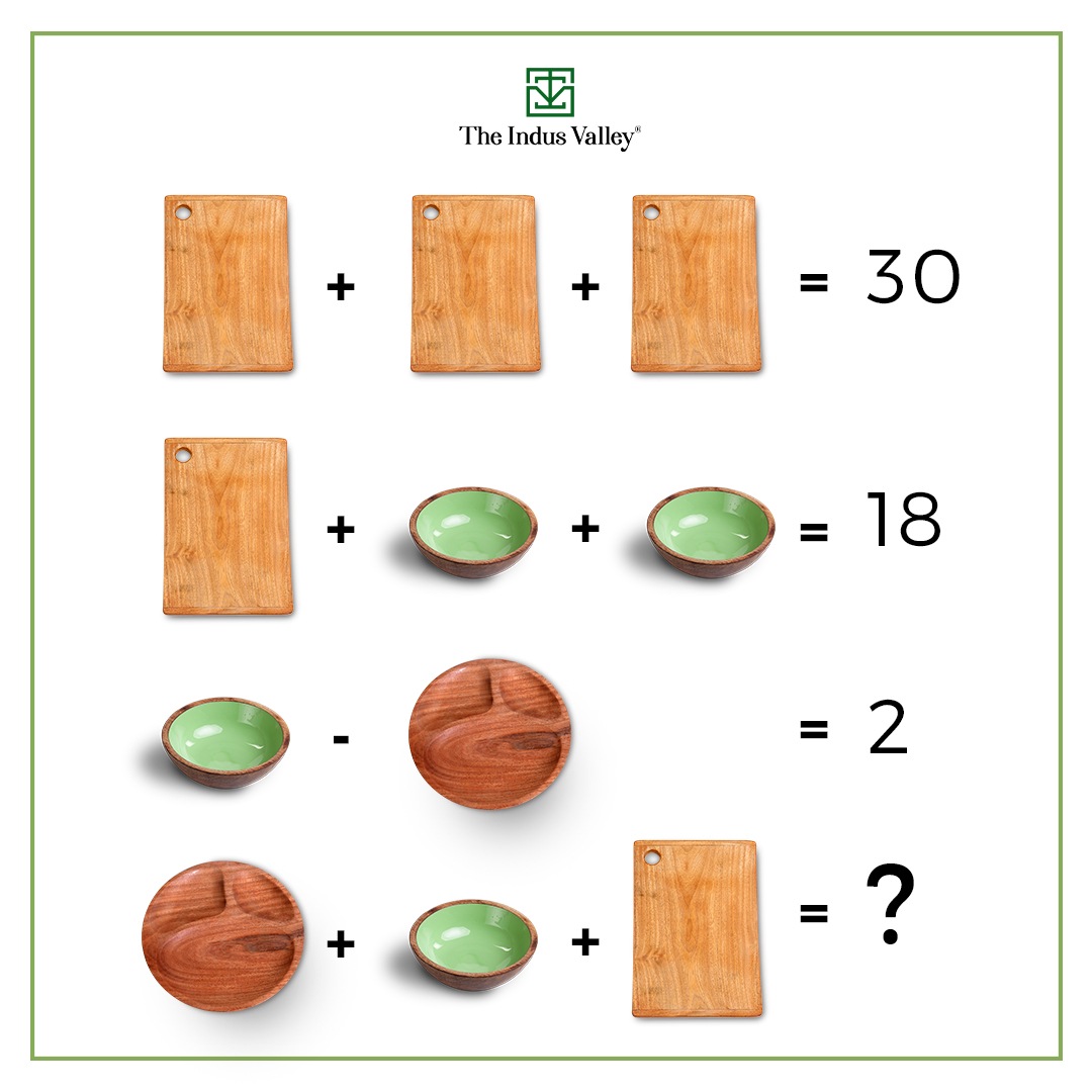 Some math quiz to keep you entertained during this lockdown! Try and solve it.. Comment below with your answers!
.
.
.
.
.
.
.
#maths #puzzle #lockdown #quarantineandchill #cuttingboard #woodenbowl #choppingboard #choppingboards #woodenbowls  #servingboard