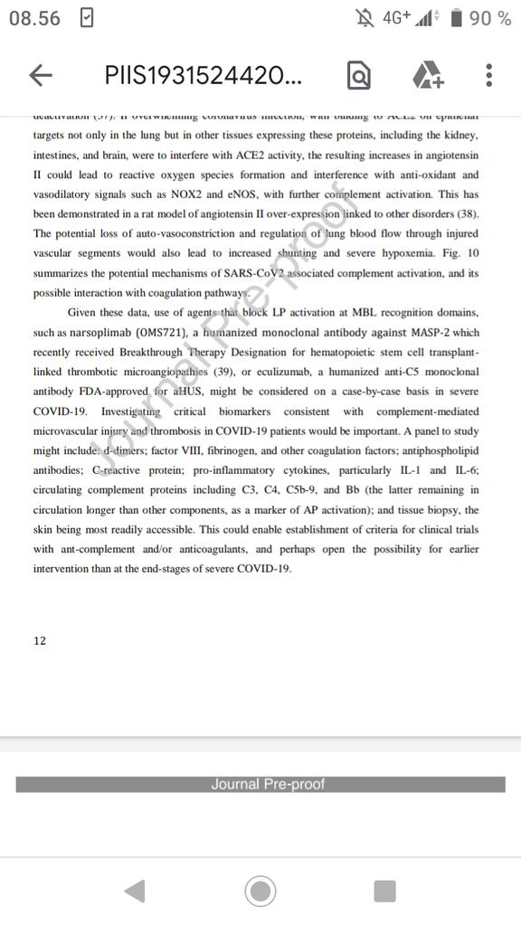 d_kreu's tweet image. $OMER More evidence linking complement activation &amp;amp; most likely #lectinpathway to #covid19 mortality #Narsoplimab #oms721
