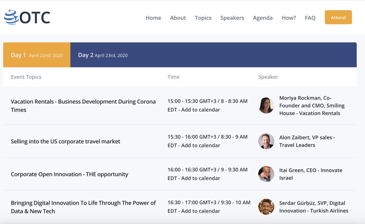 Agenda is NOW LIVE! Go check OTC's line-up, speakers list, and schedule... 

6 days... Are you ready?

app.otc-live.com