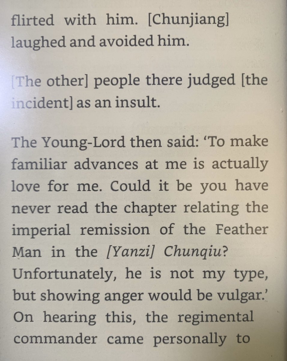 Yuan Mei’s friend Chunjiang-gongzi also had egalitarian ideas — he was very beautiful and mistaken for an actor once, but did not get angry