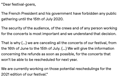 seleniftie's tweet image. Here&apos;s a translation of the statement of the Nîmes festival, at which Taylor was supposed to play on July 5th. #LoverFestNimes