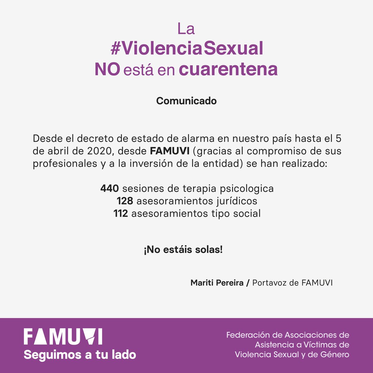 <a href="/stopviolsexual/">FAMUVI stopviolenciasexual</a> <a href="/CavasCv/">CAVAS CV (ONG)</a> <a href="/AMUVI_/">AMUVI</a> <a href="/CavasymAsturias/">CAVASYM Asturias</a> @ADAVASSalamanca <a href="/Aadas_SOS/">AADAS</a> <a href="/CantabriaCavas/">CAVAS Cantabria</a> #FAMUVI