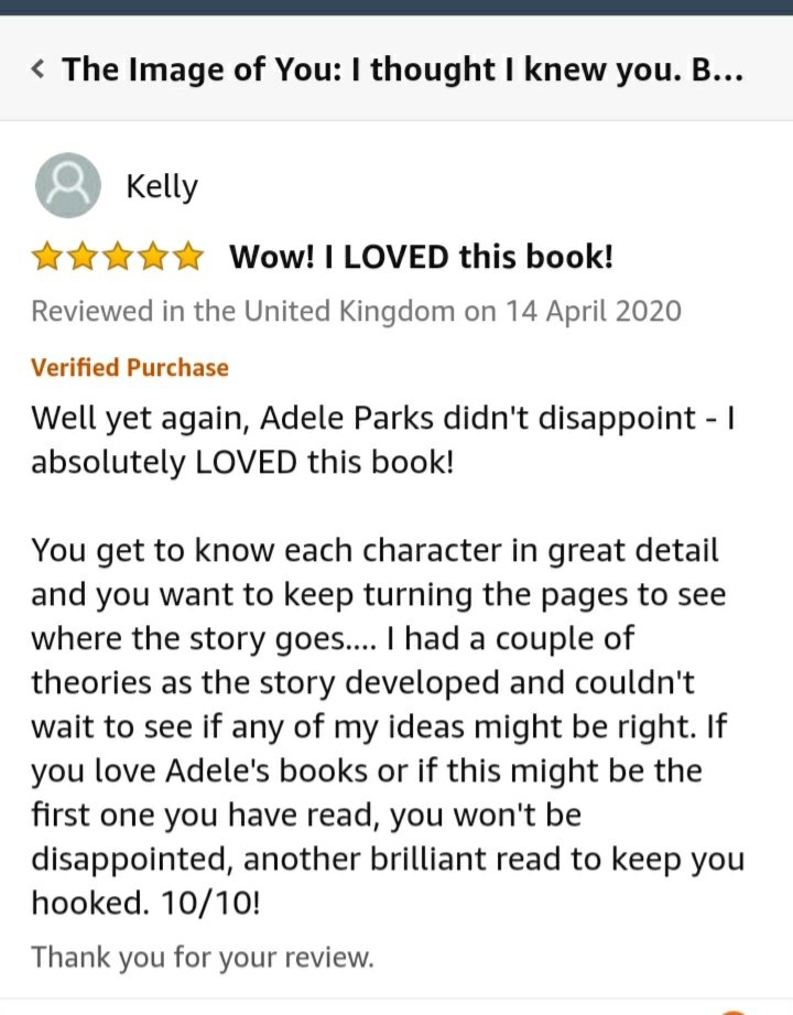 Another 5⭐ review from me for @adeleparks #TheImageOfYou