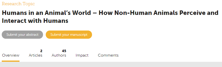 GoatsThatStare's tweet photo. You are currently drafting a manuscript on human-animal interactions &amp; interspecific communication but haven't decided yet where to submit? You might have a look at the Research Topic that @LBaciadonna, @feathered_ape &amp; myself are hosting @FrontPsychol:

https://t.co/vbnMAWL1TY https://t.co/K8oklIwfnG