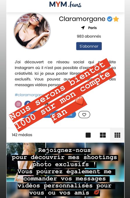 Nous serons bient&ocirc;t 1000 sur mon compte https://t.co/2Y8QBW6dSh Rejoignez-nous pour d&eacute;couvrir mes derniers<a href="/tag/music"class="tags"><span>#music</span></a><a href="/tag/eve"class="tags"><span>#eve</span></a><a href="/tag/pop"class="tags"><span>#pop</span></a><a href="/tag/clip"class="tags"><span>#clip</span></a><a href="/tag/claramorgane"class="tags"><span>#claramorgane</span></a><a href="/tag/jazzy"class="tags"><span>#jazzy</span></a>