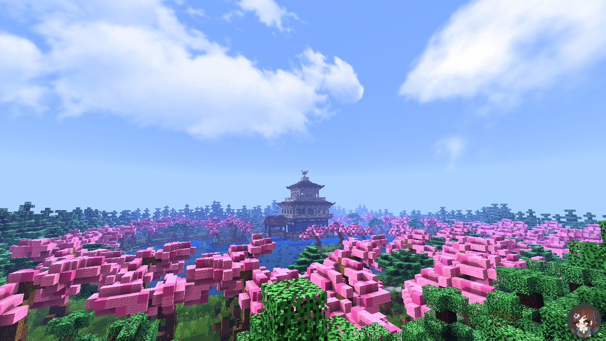 猫のみんと 作品名 零れ桜と金閣寺 Pe バニラ 作成人数 1人 初めて和風建築をしました 花見に行けない時期だからこそ桜にしたのは良かったと思います 感想書いてくれると喜びます ドズクラ建築コンテスト マイクラ Minecraft バニラ