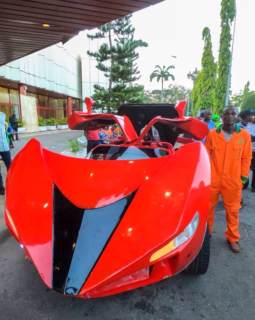 businessXplain's tweet photo. Jerry Mallo, the 25-year-old Nigerian who went viral for building a sports car from scratch, is now mass-producing foot-match dispensers to prevent contracting the corona virus while cleaning hands - the safest way to wash hands. https://t.co/rJ5cRlS9FY