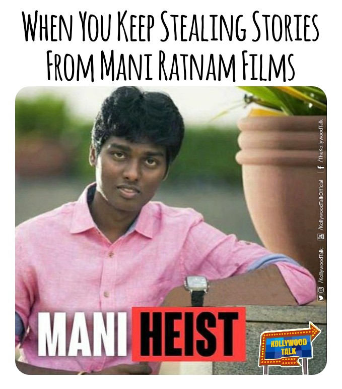 KollywoodTalk's tweet photo. #QuaratineLife #QuarantineOnlineParty #Quarantine #QuarantineGames #Corona #Atlee #ManiRatnam #CopyCat #ManiHeist #MoneyHeist #Moneyheistseason4 #MoneyHeist4 https://t.co/ZYR8H0V1H2