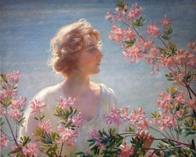 The Breath of Wild Azalea by Charles Courtney Curran (1928)