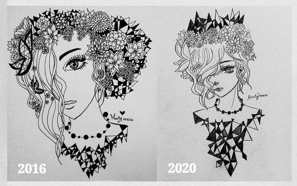 randomarty23's tweet photo. Recreated my artwork from 2016 😊

2016 vs 2020

#randomarty #sketch #oldxnew #recreate #animedrawing #drawing #illustration #sketch #flower https://t.co/7wcrmKlZyT https://t.co/crUhMpsvAv
