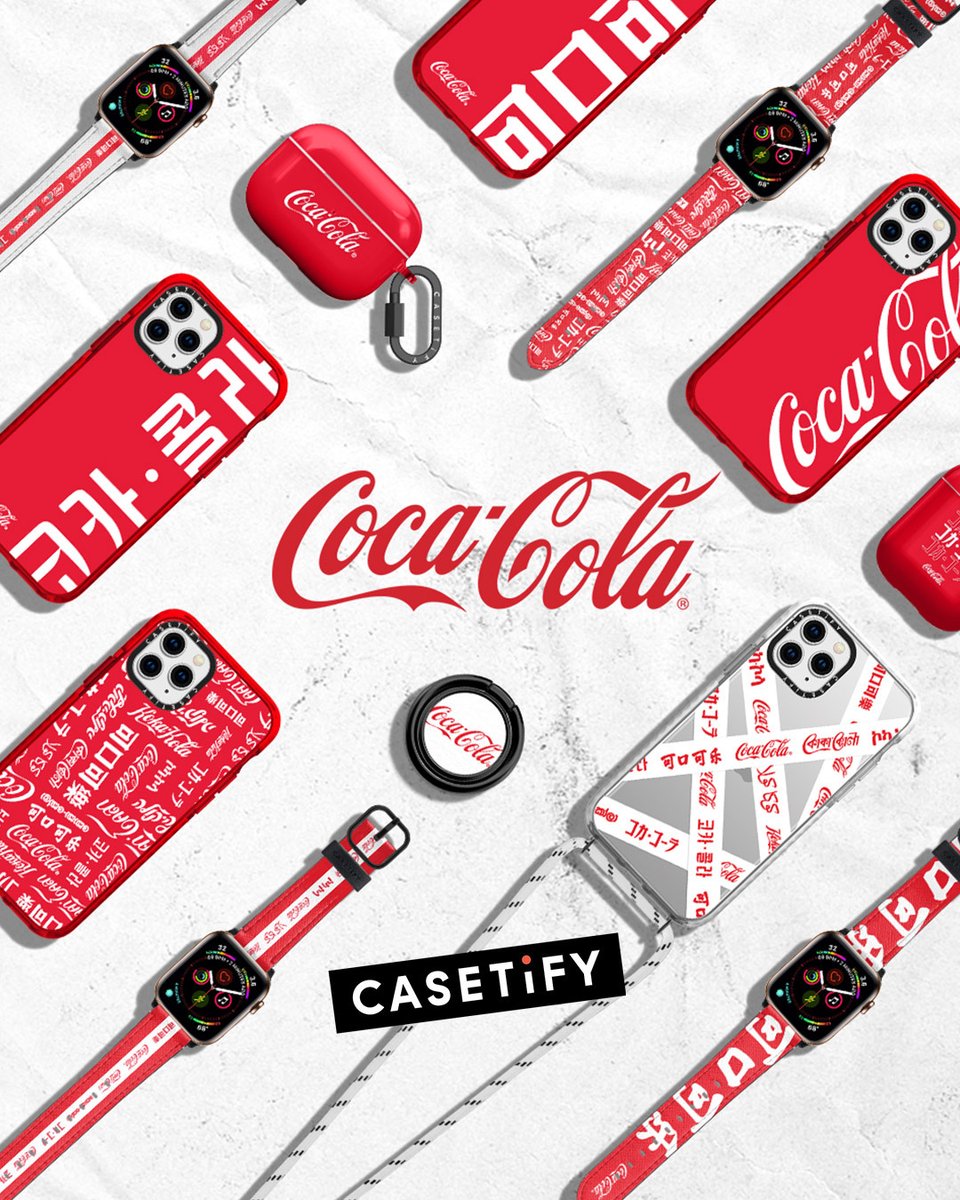 Casetify's tweet photo. IT'S HERE! 💥The @CocaCola collection has officially launched! Taste the feeling with #CASETiFY's best-selling accessories🛒Get your hands on these at https://t.co/DpXNl3nUvX and share your experience using #CASETiFYColab #CocaCola. https://t.co/mcedNTZURG