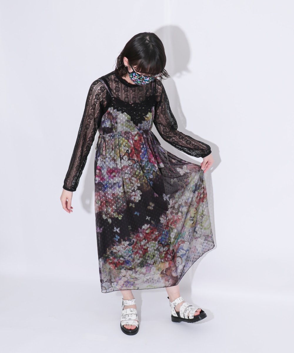 Scolar Webstore スカラー公式通販 インスタライブで紹介した花蝶シフォンワンピース あべのソラハ店たま店長に着てもらいました 身長162cmです 花蝶シフォンワンピース T Co Ltjkolwn3w Scolar スカラー ハデカワ 着るアート 個性