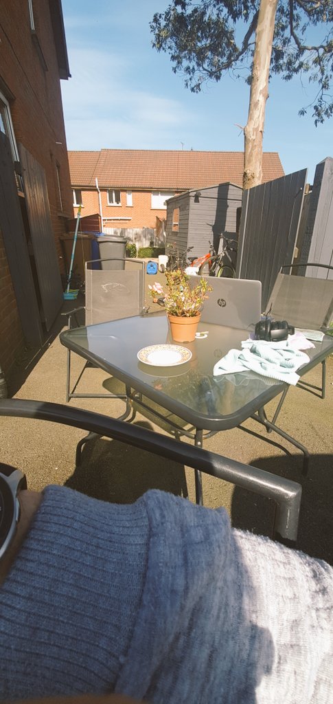 bensimpson16's tweet photo. @Translink_NI I took the office outside yesterday JC.  Hoping the sun stays shining!

#StayHomeSaveLives https://t.co/P0HWsmtAG0