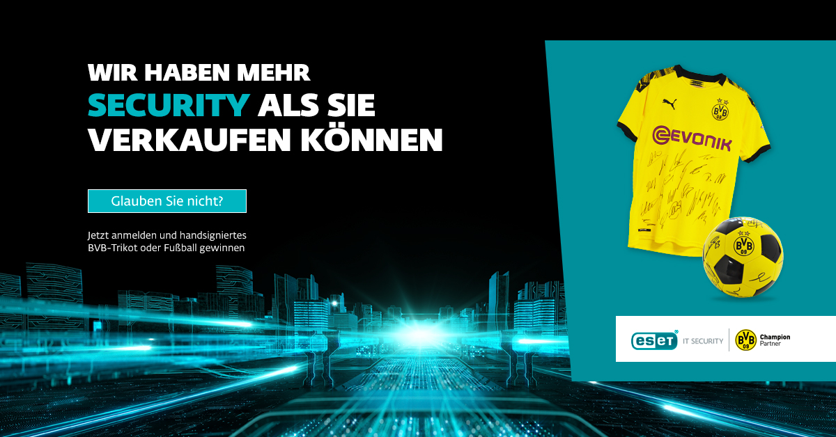 Also Deutschland Wir Haben Mehr Security Als Sie Verkaufen Konnen Jetzt Anmelden Und Handsigniertes Bvb Trikot Oder Ball Gewinnen T Co Ail5hxmt2a Eset Security Bvb Trikot Gewinnspiel T Co 3bn7pkhmgs
