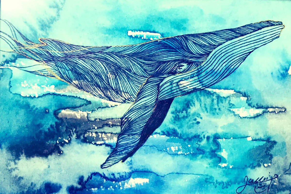 水棲生物をモチーフに作品を製作している画家です 海の生き物が大好きです 最 繁田穂波 年賀状準備中のイラスト