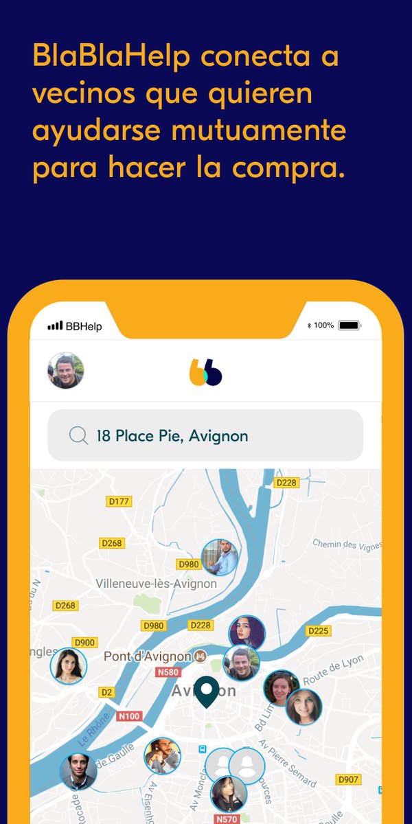 y 3. Las personas que busquen ayuda, sean usuarios de BlaBlaCar o no, o aquellos que conozcan esa necesidad pueden buscar a los Helpers más cercanos, conocer su perfil validado de confianza y contactar con ellos directamente. https://t.co/MezYO2CAGs
