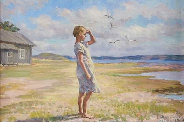 Summerlandscape, Högsåra by Dora Wahlroos (1930-1933)