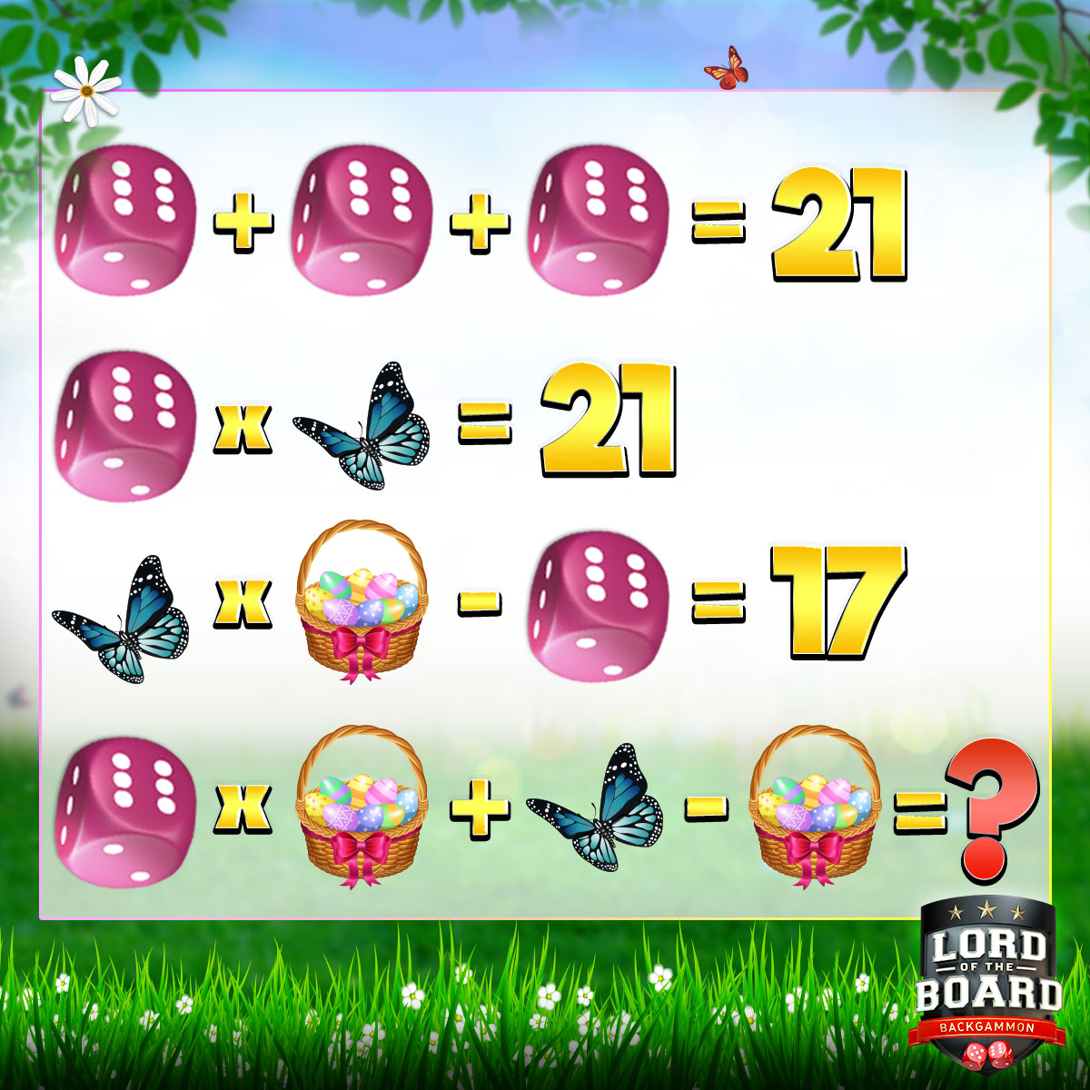 Lordoftheboard3's tweet photo. Only the 😎SMARTEST😎 can solve THIS!🏋‍♂
💬Comment your answer &amp; grab a 💵REWARD💵https://t.co/kic1zezFbm

#Mathchallenge #Solve #SmartOnly #Dice #BestBackgammon🎲 #win #RETWEET #boardgames #backgammon #game #freecoins #bonus #play #LordoftheBoard #Boardwithoutborders https://t.co/DlM7129JbX