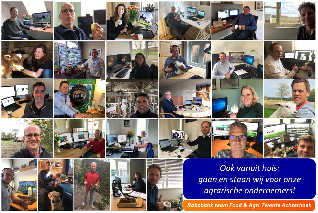 Ook in deze onzekere tijd is het Food &amp; Agri team van de Rabobank in Twente en Achterhoek er voor u! Nu gewoon vanuit huis! Zie ook Rabobank.nl onder Coronavirus update.  #Bankingforfood #samensterk #rabofoodenagri #onzekoetjeszorgenvoordetoetjes