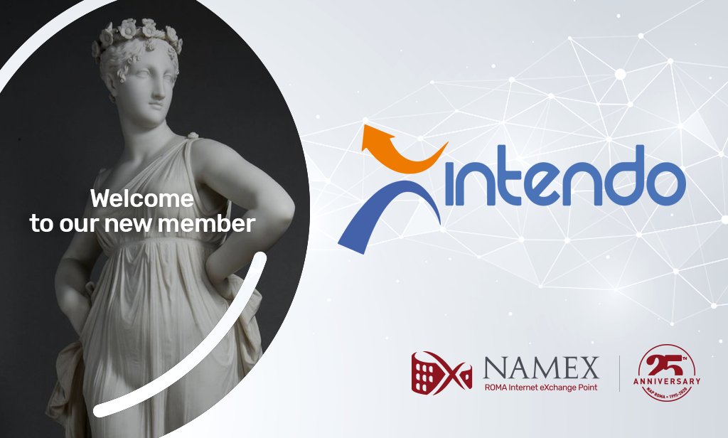 namex_ixp's tweet photo. Intendo has joined Namex through the @tlcweb  business unit, that operates on a proprietary infrastructure in Lamezia Terme (CZ). 

It is the first #Calabrian #datacenter to join #Namex.

Read more:---> https://t.co/RHRgjrgDTD https://t.co/5M88t7lYrL