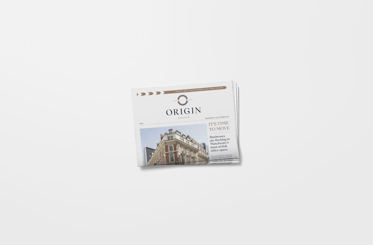 thissolidground's tweet photo. On this sunny morning, We're looking back to a rainy day last October ☔️ when we delivered the first edition of the Origin Newspaper to the people of #Manchester for @Origin_Mcr 🗞 #ThrowbackThursday #PropertyMarketing #PropertyManchester #ManchesterOffices #PlaceActivation https://t.co/WXYxlJEFKL