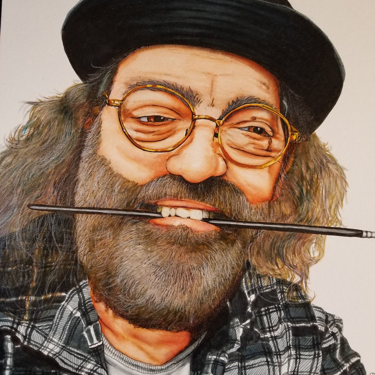 Devildogart1's tweet photo. "Me"
Arteza Watercolor 
11"×14" Canson Watercolor Paper
Ref: Me

I had purchased a few watercolor paints over the last couple of years to do some PleinAir painting. 
https://t.co/D6ACDkp2Zy
https://t.co/qc8aCFQaAh
#devildogart #realismtoday #stayhomeselfie #commissionsopen https://t.co/yWOydFXvij