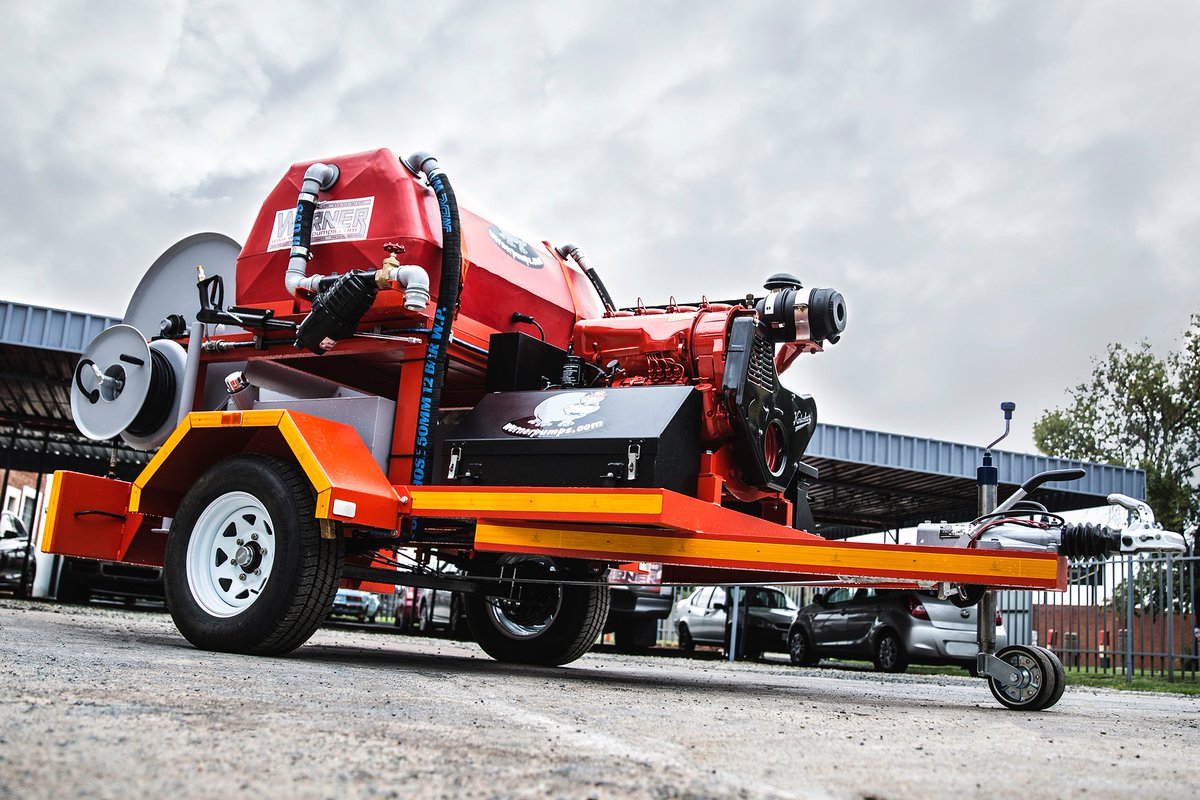 Werner Pumps' trailer-mounted equipment makes high-pressure jetting a breeze. crown.co.za/capital-equipm…