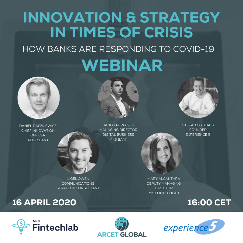 Check out how banks are responding to pandemic and join todays’ webinar organized by <a href="/MKBfintechlab/">MKB Fintechlab</a>. <a href="/dandaszkiewicz/">Daniel Daszkiewicz</a>, Chief Innovation Officer <a href="/AliorBankSA/">Alior Bank SA</a> , will be one of the panelists. You can still register!