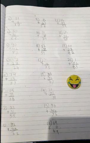 LauraL_srs's tweet photo. Wow! Our year 1 child challenged himself and completed some more sums using the column method! @srsdubai1 @SRSDubaiDigital #InThisTogether #DistantLearning #MentalMaths https://t.co/vJlw8Rzk4A