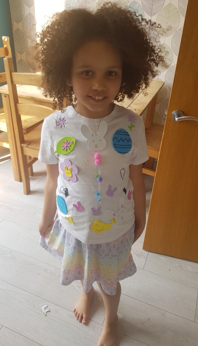 inmansprimarysc's tweet photo. What a wonderful Easter T-Shirt one of our Y2 pupils has made at home! Well Done. #LearningFromHome #TeamInmans https://t.co/Cgf5IjZTNt