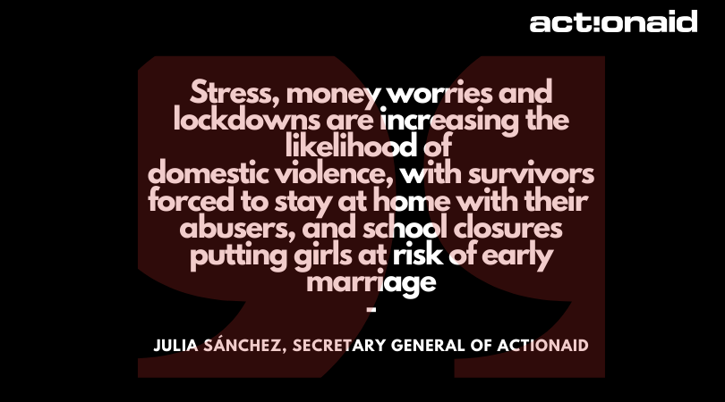 ActionAidGhana's tweet photo. Lockdowns around the world are bringing a rise in domestic violence, leaving women and girls at increased risk of all forms of violence and abuse
.
.
Let's #StopGBV and #COVID19
.
#StayAtHome
#ActionAidGhana
#WomensRights https://t.co/PeVOyuvSvW