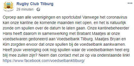 Bryanvreijsen's tweet image. Zoals beloofd deel ik hier foto's van wat we gisteren hebben kunnen doneren aan #voedselbanktilburg met dank aan #rugbyclubtilburg
 
Trots met @KimMathura dat wij ons hiervoor inzetten met #brabantmaatjes

Heb jij een donatie, laat het weten? #retweet