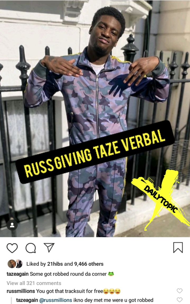 DAILYTOPICINFO's tweet photo. RUSS AND TAZE VERBAL STARTS AGAIN WHO THINKS THEY SHOULD HAVE A BOXING MATCH ? LET US KNOW #taze #russ #gunlean #playground2 #drill #ukdrill #ukrap #boxing https://t.co/XBQana4Khe