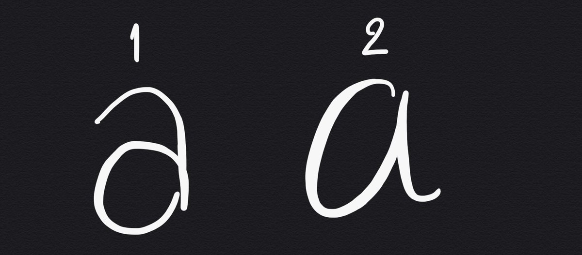 อยากรู้ว่าปกติทุกคนเขียนตัวaพิมพ์เล็กแบบไหน 1กดรี 2กดเฟบ