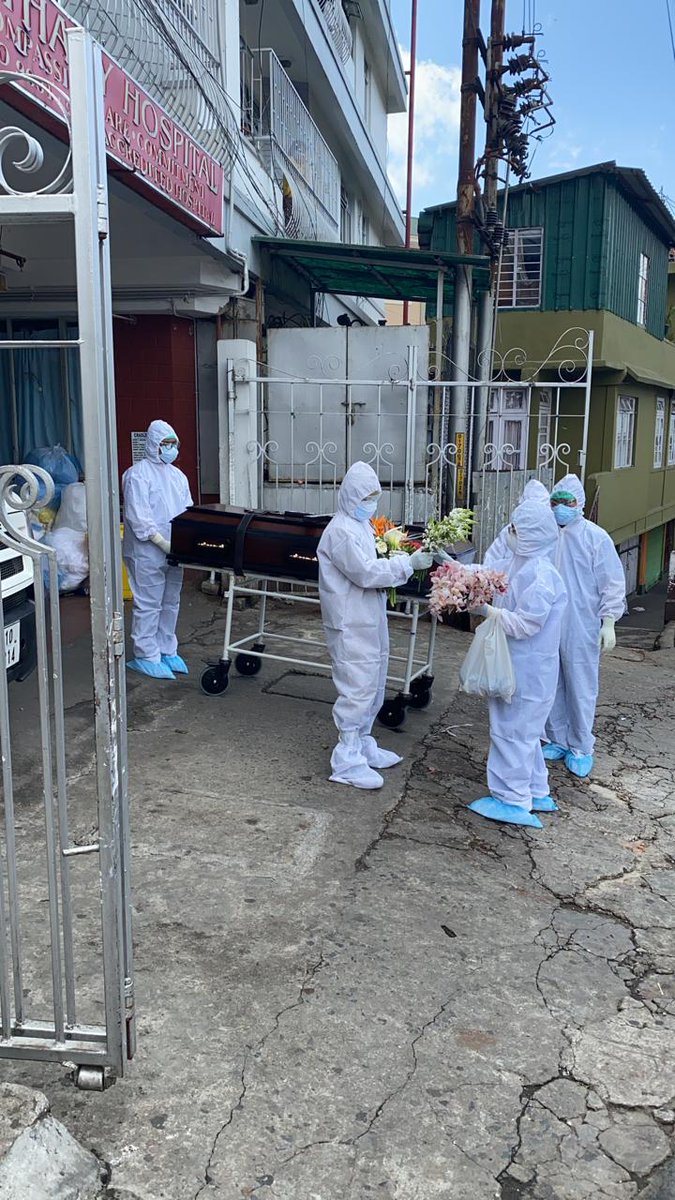 SangmaConrad's tweet photo. Dr. John L. Sailo Ryntathiang laid to rest at the Riatsamthiah Presbyterian Cemetery today. 
Kindness is the need of the hour and our gratitude goes to the Riatsamthiah Presbyterian Church for their gesture. May his soul rest in peace. https://t.co/gFjTTheNMz