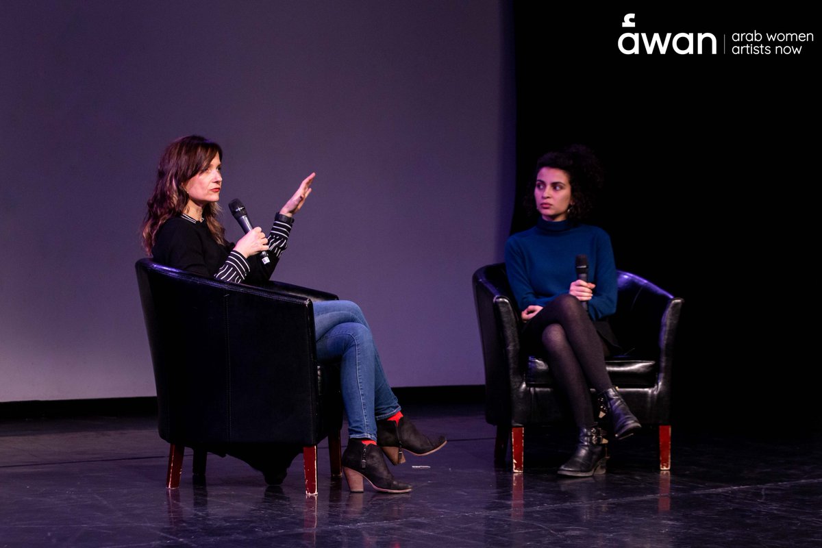 AWANFESTIVAL's tweet photo. Looking back at the most memorable moments from AWAN Film day of the #awanfestival with special guest filmmaker @clairelizabel featuring @ManBehindMic on #IWD2020 discussing “the man behind the microphone” 

@StephClaireUK https://t.co/qTLW3B8Eic