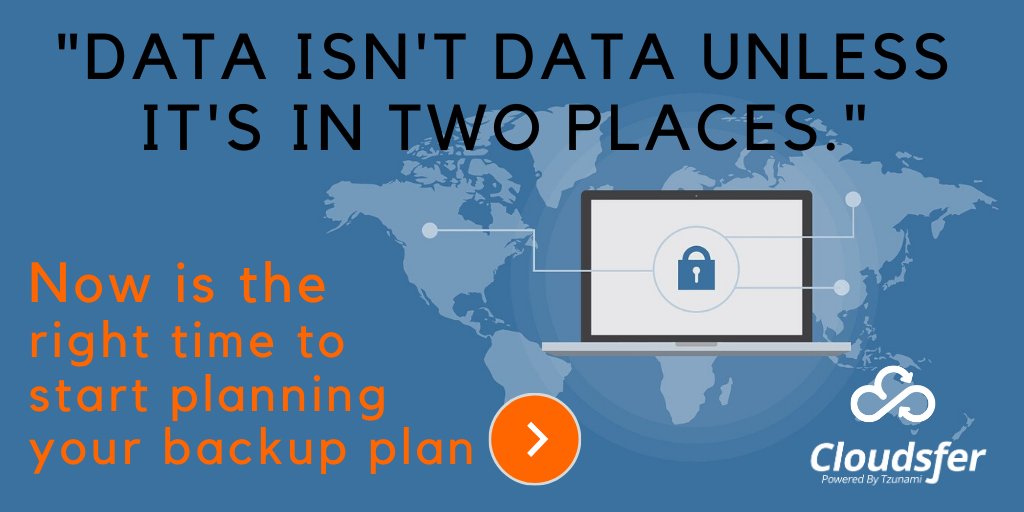 Cloudsfer's tweet photo. Now is the right time to start planning your backup plan! Watch our free webinar recording: https://t.co/WyI2sOsHPq
#BackupService #backuptool #cloudarchive #cloudbackup #contentmigration #cloudmigration #datamigration #disasterrecovery #datarecovery #datasecurity #CloudtoCloud https://t.co/hdDmMPc5XT