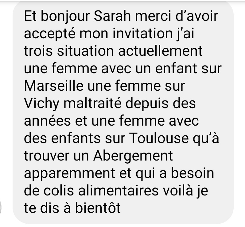 sarahfrikh's tweet photo. 3 alertes femmes sdf me sont lancées mais j'attends toujours le déblocage de la cagnotte @Leetchiweb. C'est tellement ignoble de ne pas pouvoir agir 😰😰😰 #frustree @Pagechris75 @Homeless_Plus @dversini @Sofiasept
#COVID19 #confinement
https://t.co/9uSOh7jHvY https://t.co/t9wXKiogl1