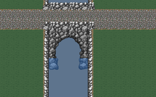 FSSBlueFlame's tweet photo. Mockup of a stone bridge I'm working on for the game. The top of the bridge still needs some work. #reignite🔥 #gamedev #indiedev #indiegame #indiegames #pixelart #gamemaker #madewithgamemaker https://t.co/wM4HRTeSpX