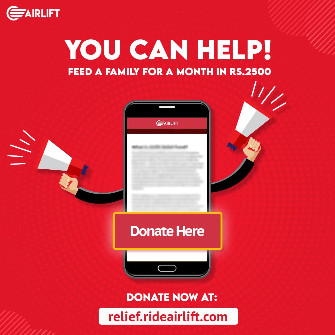 airlift_pk's tweet photo. Your donation can help feed a family. https://t.co/kM1nZAWjrv

Donate using your debit or credit card directly on the website. https://t.co/74kSKv6Urf