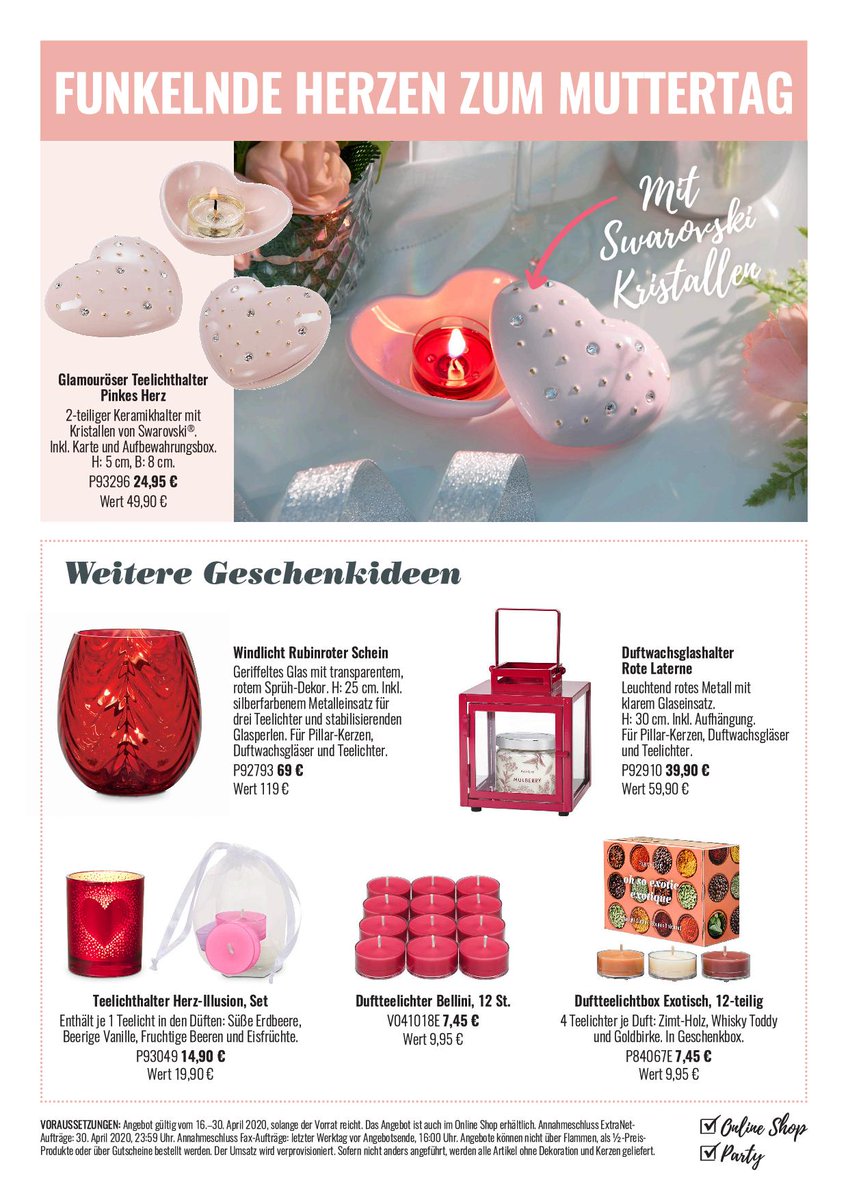 SusanneDeppisch's tweet photo. Jetzt Geschenke bestellen ๐ฅฐ fรผr die beste Mama der Welt ๐
im shop weiterhin ab 50โฌ Umsatz Versantkostenfrei ๐
https://t.co/qdPZYsVzoGโฆ/muttertag.html
#HostOffers #Savings #AprilSavings #FragranceFirst #HomeFragrance #HomeStyle #WeLove #PartyLite #muttertag #geschenke https://t.co/BnFqjK6SWD
