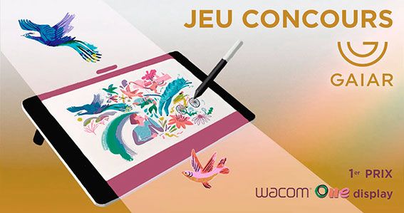 • ● CONCOURS ● •
Réalisez une image narrative à lire en scroll pour tenter de gagner un des 3 prix : 1er prix, une Wacom One Display.
Ouvert à la photo, au collage et au dessin.
Les infos ici :
infos.gaiar.com/jeu-concours-g…
