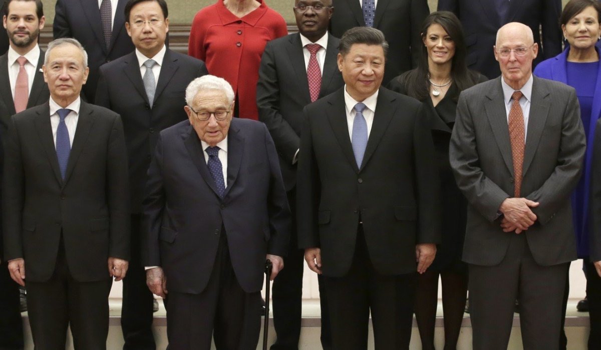 Only contant in US- China bonhomie over past 49 years is is Henry Kissinger-architect of the policy that made China what it is today....strange coincidences and Kissinger have such knack of bumping into one a other with remarkable frequency that there is nothing strange abt then