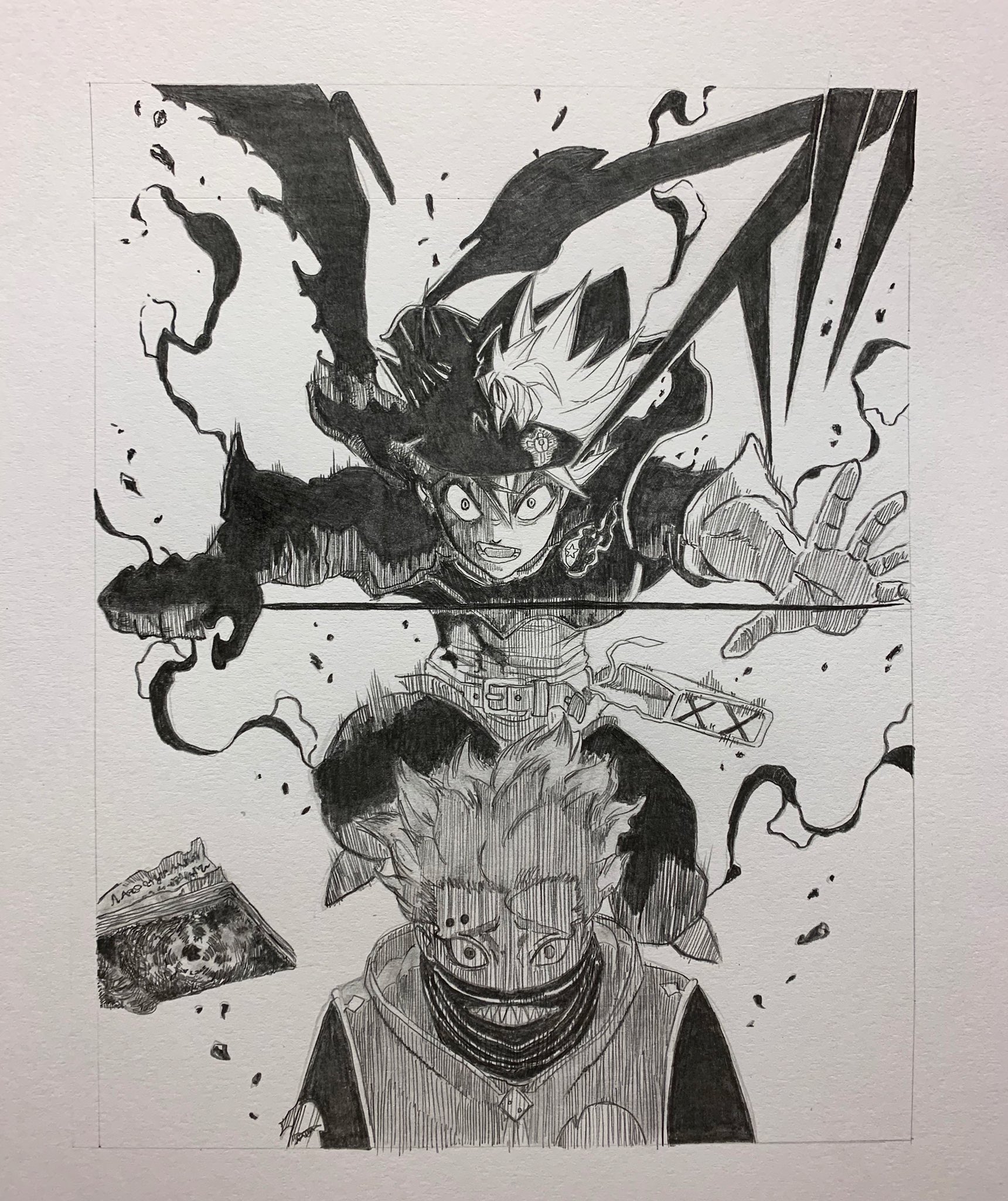 Twitter 上的 Ico アスタ 描いてみた ブラッククローバー アスタ 模写 アナログイラスト シャーペン 鉛筆 6時間 T Co 8a2k9biqq8 Twitter