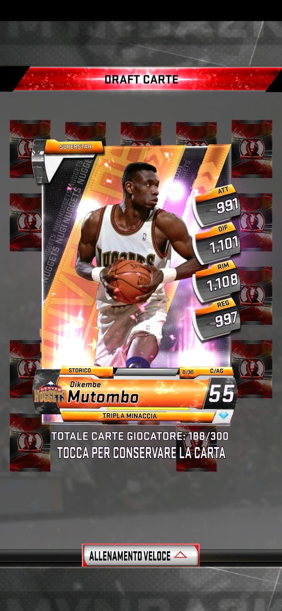 Edolol1's tweet photo. #mynba2k20 #prize with an normal card, but I have a Mutombo. https://t.co/4ydBDfMpJy