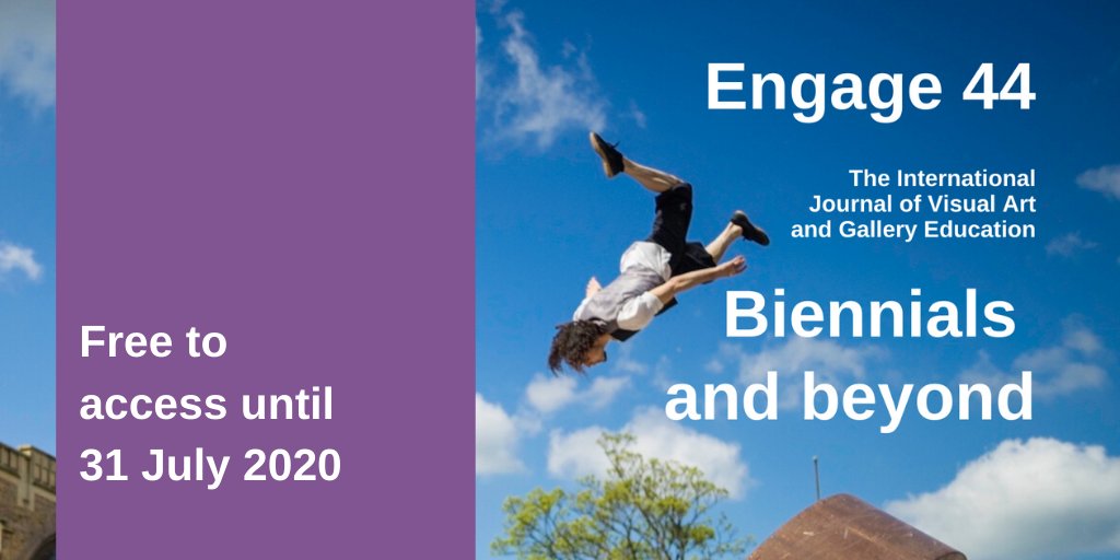 Our latest issue of the #EngageJournal, Engage 44: Biennials and beyond, is now online! Edited by 
<a href="/sarahperks/">Sarah Perks</a>

Individuals can enjoy free access to the Journal until 31 July 2020. To take advantage of this offer, register here: bit.ly/2KaCEFC