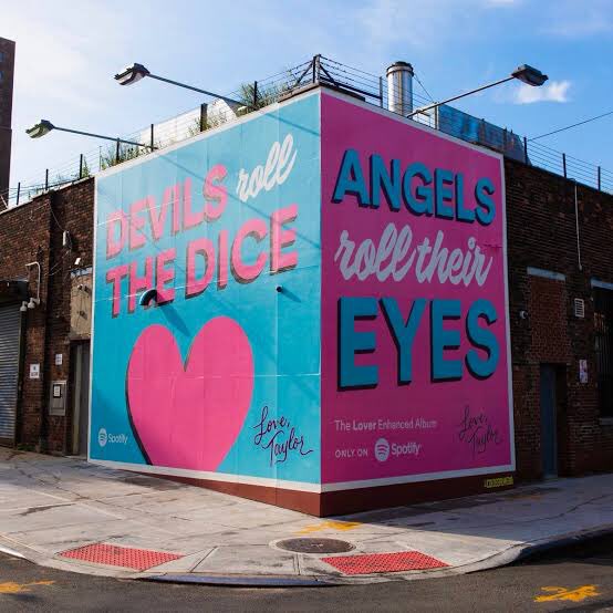 There was a Spotify mural promoting Lover with Cruel Summer lyrics which Taylor posted a picture of. When was the last time she did that?With ME! Mural