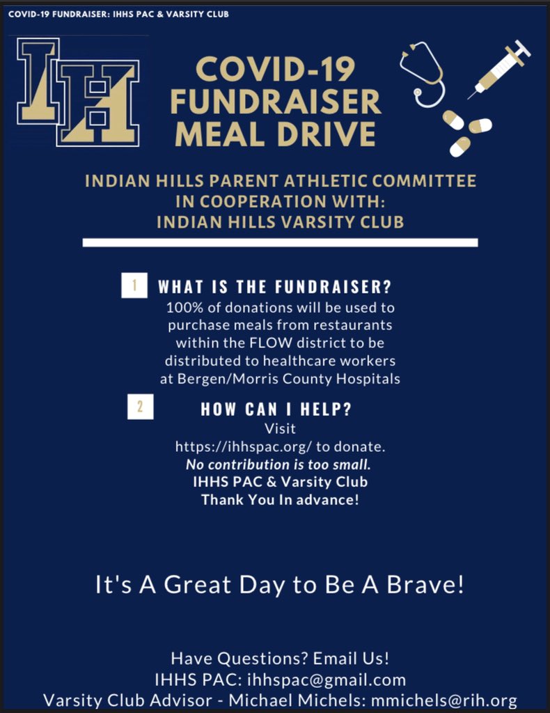 No donation is too small! Help our local healthcare hero’s!!! Visit ihhspac.org to donate #covid #Covid_19 #covid19 #coronavirus <a href="/VarsityAces/">Varsity Aces</a> <a href="/GovMurphy/">Governor Phil Murphy</a> <a href="/NJTags13/">Greg Tartaglia</a> <a href="/njsiaa/">NJSIAA</a> <a href="/NJ_Sports/">NJ.com Sports</a> <a href="/njdotcom/">njdotcom</a> <a href="/ValleyHospital/">مستشفى الوادي الطبي valley medical hospital</a> @HackensackUMC <a href="/HMHNewJersey/">Hackensack Meridian</a> @holynamehealth